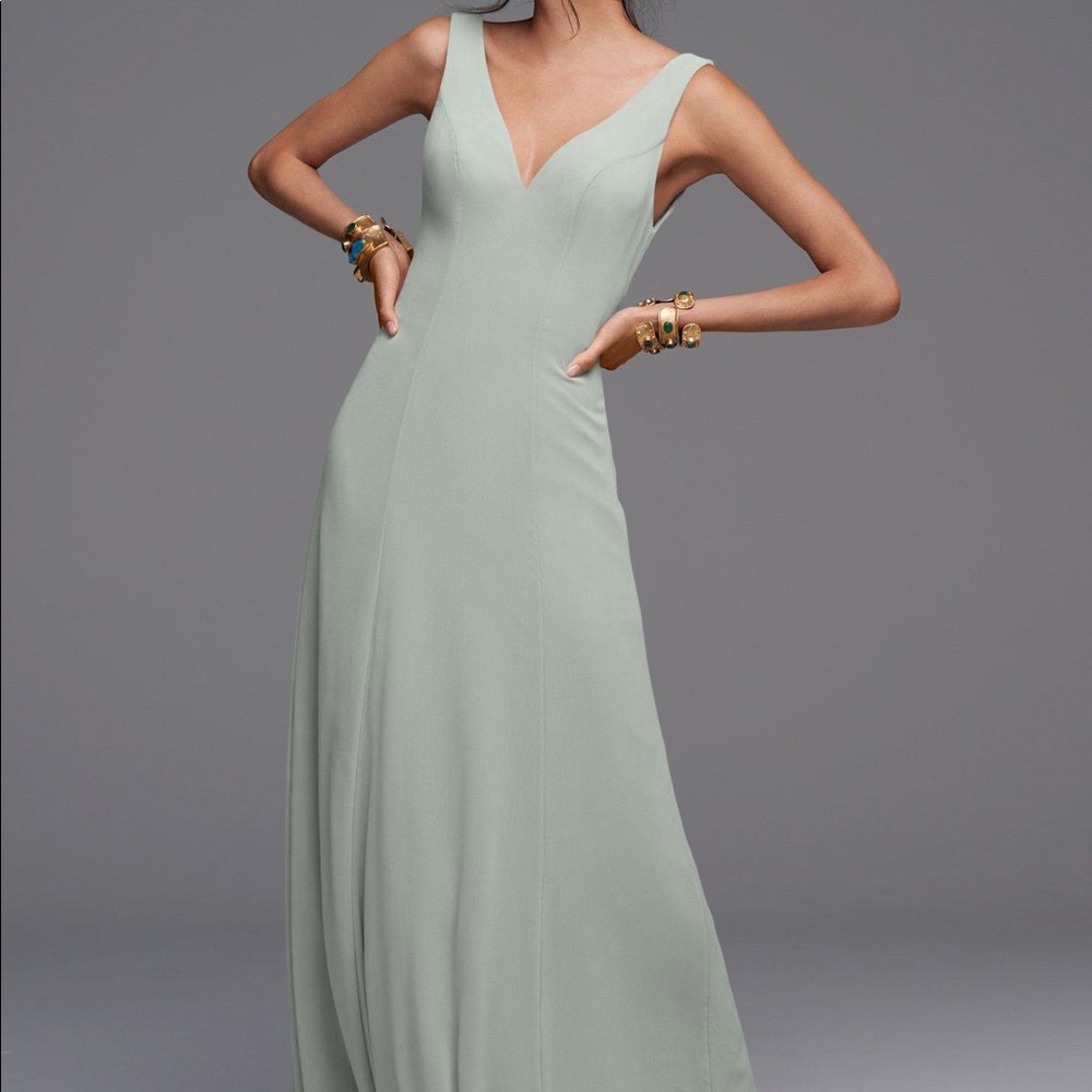 Watters Chiffon Sage Dress